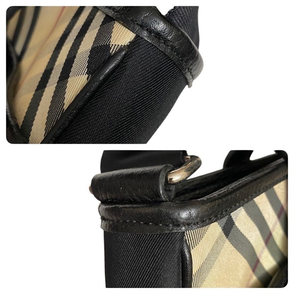 BURBERRY Nova Check Nylon Leather Crossbody Shoulder Bag 💼 - Picture 10 of 14